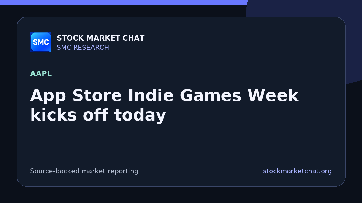 App Store Indie Games Week kicks off today