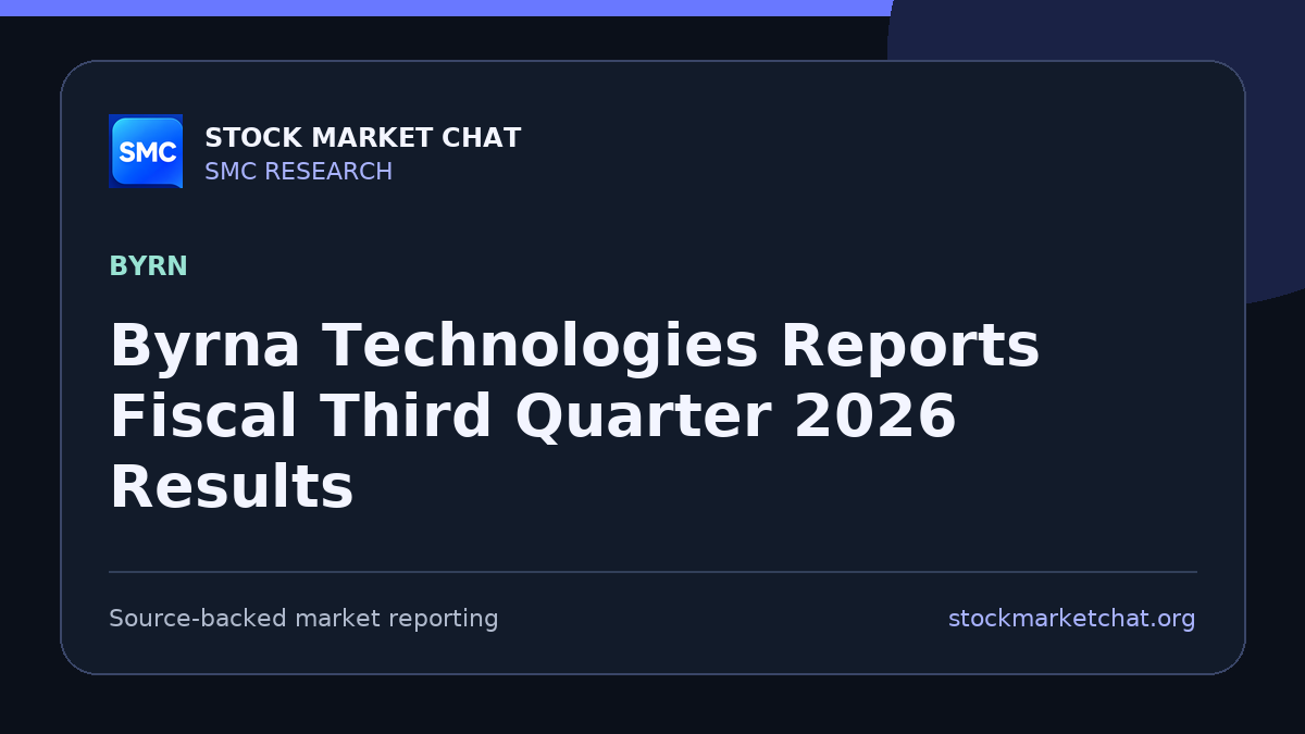 Byrna Technologies Reports Fiscal Third Quarter 2026 Results