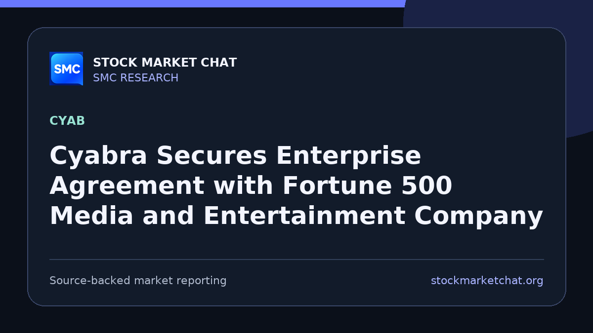 Cyabra Secures Enterprise Agreement with Fortune 500 Media and Entertainment Company