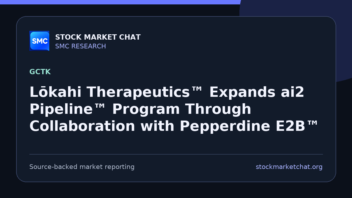 Lōkahi Therapeutics™ Expands ai2 Pipeline™ Program Through Collaboration with Pepperdine E2B™