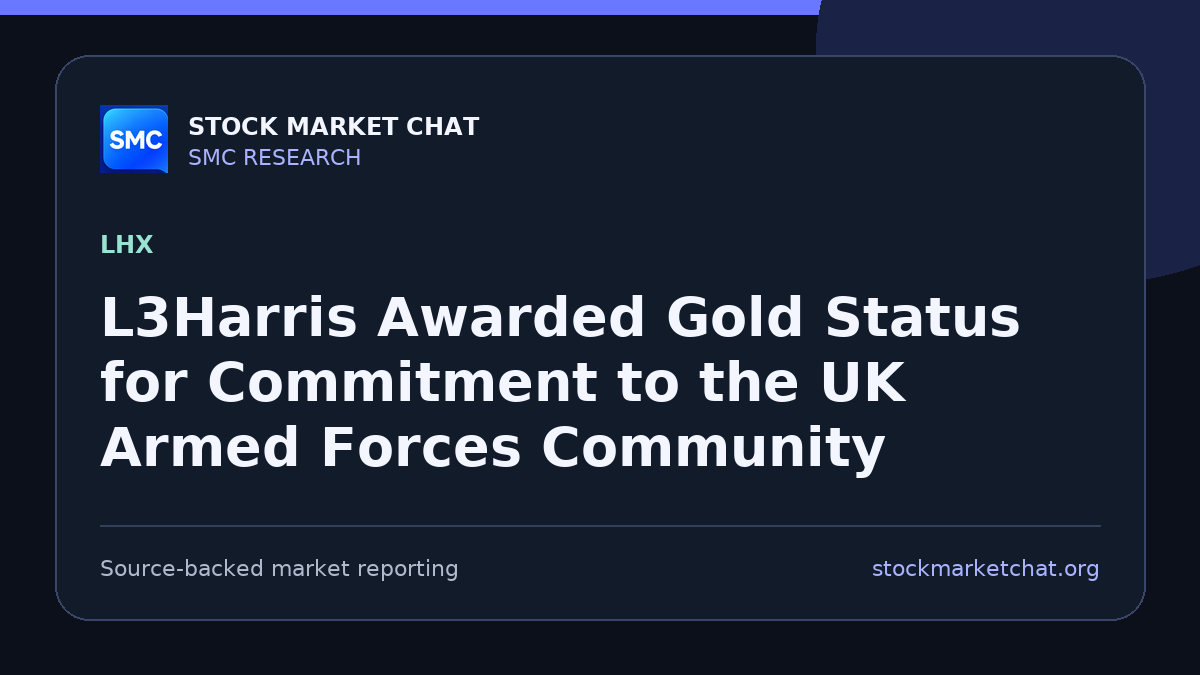 L3Harris Awarded Gold Status for Commitment to the UK Armed Forces Community