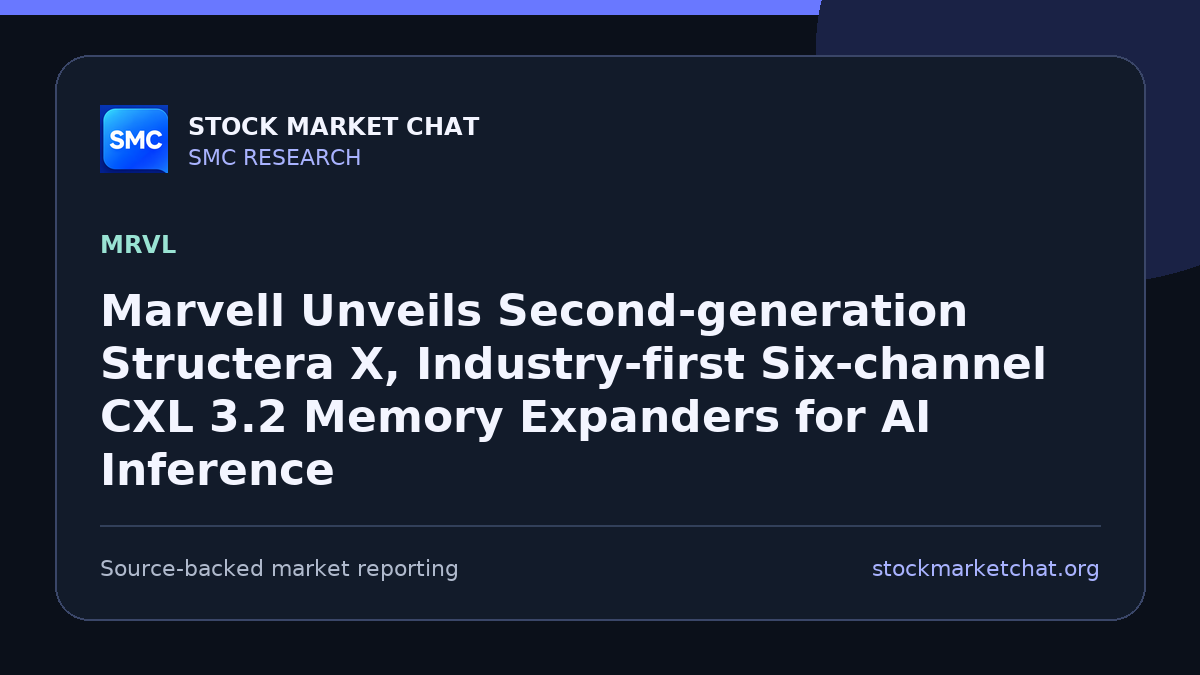 Marvell Unveils Second-generation Structera X, Industry-first Six-channel CXL 3.2 Memory Expanders for AI Inference