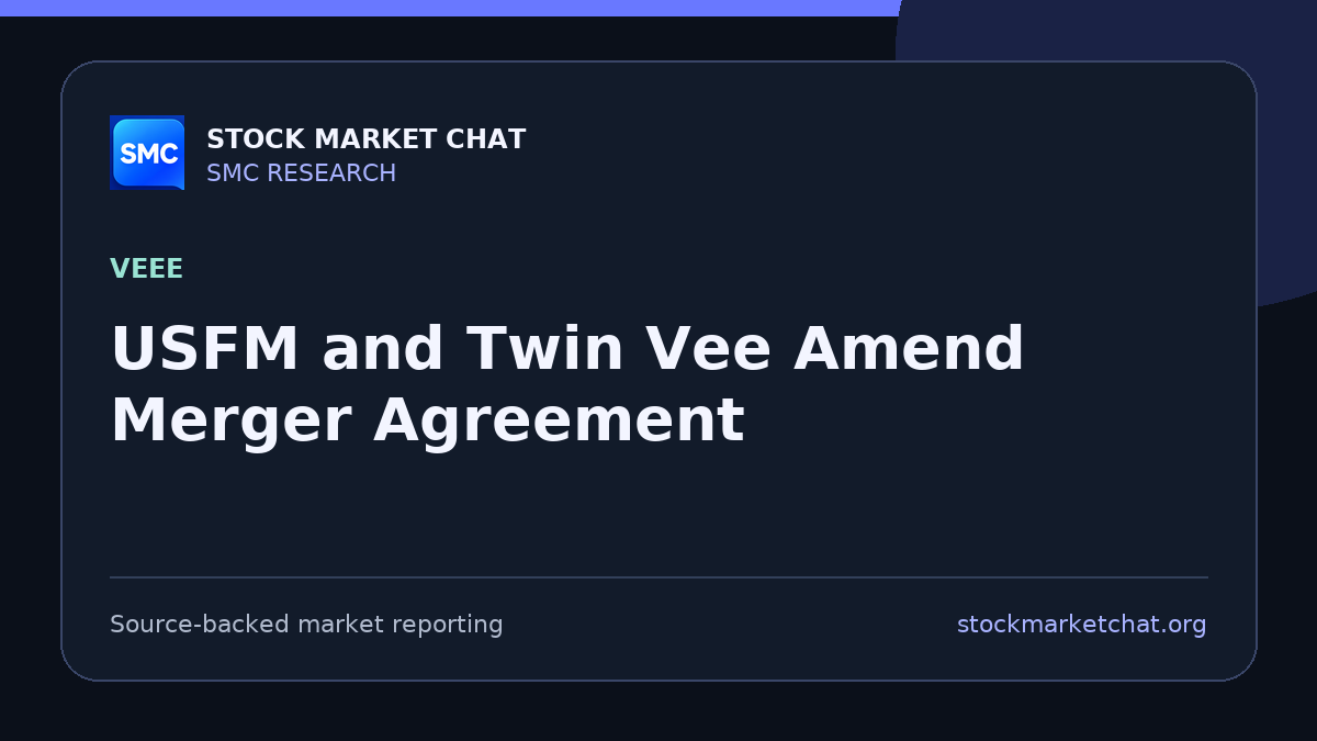 USFM and Twin Vee Amend Merger Agreement